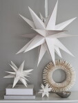 Watt & Veke Závěsná svítící hvězda Sputnik White 60 cm, bílá barva, papír