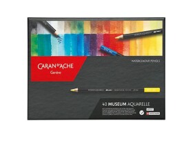 Caran D'ache Museum Aquarelle akvarelové pastelky sada 40 barev