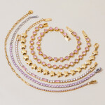 ELENYS Stella Chain – pozlacený náramek 18K žluté zlato Délka náramku: 17+5 cm / max. 22 cm