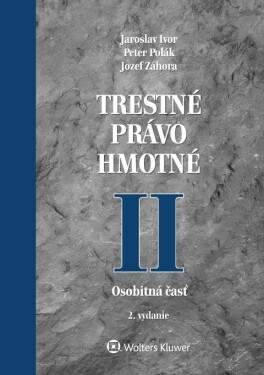 Trestné právo hmotné II - Jozef Záhora