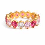 ELENYS Radiant Candy – pozlacený prsten 18K žluté zlato Velikost: 9 (EU: 59-60)
