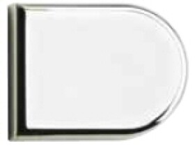 HETTICH 40495 krytka pro závěs na sklo 4,0-5,2mm typ B (tvar D) chrom lesk (105383)