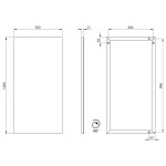 SAPHO - AROWANA zrcadlo v rámu 100x50cm, černá mat AWB1050
