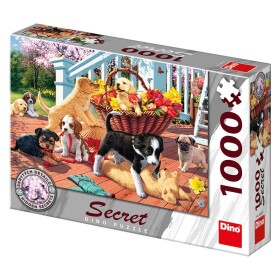 Štěňata: secret collection puzzle 1000 dílků - Dino