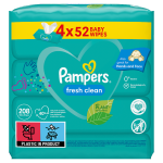 Pampers ubrousky Fresh Clean 4x52ks