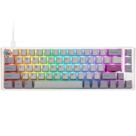 Ducky One 3 Cherry MX-Speed-Silver šedá / herní klávesnice / podsvícená / mechanická / drátová USB-C / US (DKON2167ST-PUSPDMIWHHC2)