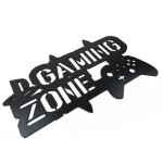 Dřevěná nástěnná dekorace Gaming zone černé