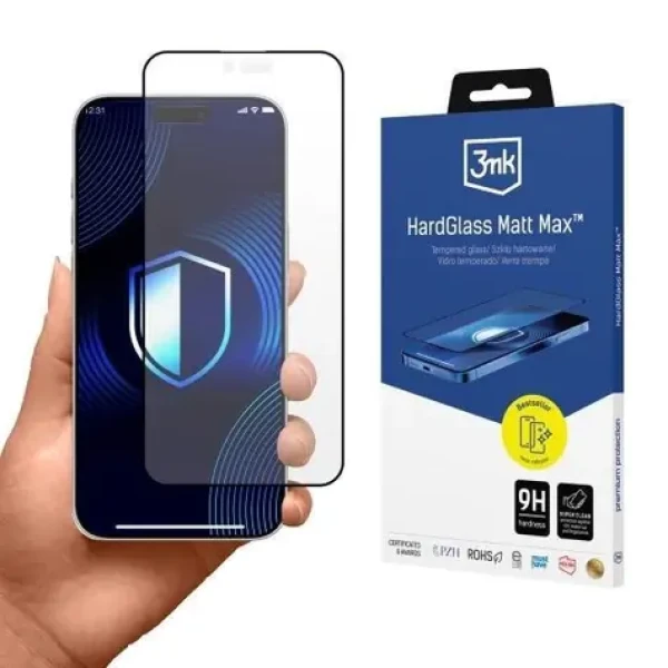 3mk HardGlass Matt Max ochranné sklo pro Apple iPhone 17 Pro (5903108679985)