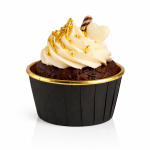 Cake star Samonosné košíčky hnědo-zlaté 50ks