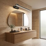 Koupelnové nástěnné LED svítidlo SWE035-1W 60cm BLACK OSW-20135