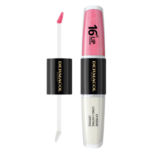 Dermacol 16H Lip Colour - Dlouhotrvající barva na rty č.15, 4 ml + 4 ml