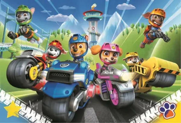 Trefl - Puzzle - Tlapková patrola: Na motorkách