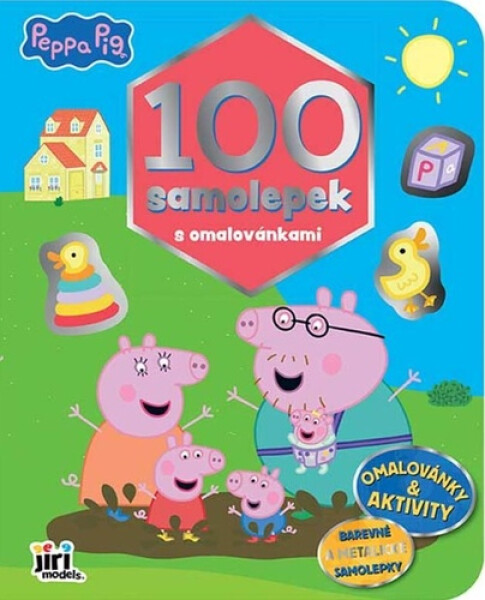 Prasátko Peppa - 100 samolepek s omalovánkami