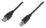 Digitus USB 2.0 kabel A-B černý 5 m / PC kabel USB / A(M) - B(M) / stíněný (AK-300105-050-S)