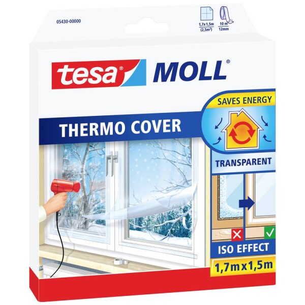 Tesa THERMO COVER 05430-00000-01 izolační fólie na okna tesaMOLL® transparentní (d x š) 1.7 m x 1.5 m 1 ks