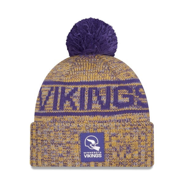 New Era Pánská zimní čepice Minnesota Vikings NFL Throwback 2025 Sideline Sport Knit