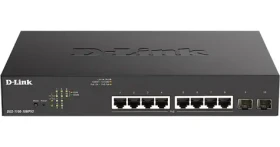D-Link DGS-1100-10MPV2 / Switch / 8× PoE+ gigabit RJ45 / 2× SFP / 130W PoE budget / Smart managed (DGS-1100-10MPV2/E)
