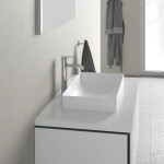 DURAVIT - DuraSquare Umyvadlová mísa 600x335 mm, DuraCeram, s WonderGliss, alpská bílá 23556000001