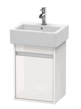 DURAVIT - Ketho Umyvadlová skříňka 55x40x32 cm, 1 dvířka, panty vpravo, lesklá bílá KT6630R2222