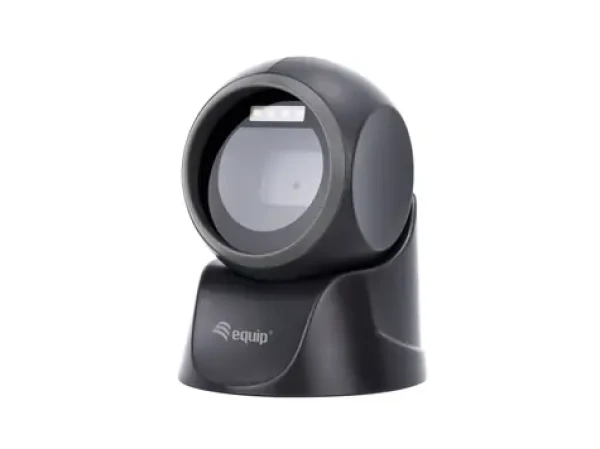 Equip 2D Omni-direkční stolní čtečka čárových kódů černá / Čtečka čárových kódů / Pultová / 1D/2D / USB / IP54 (351027)