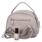 Buclatá malá dámská koženková crossbody Nardy, šedá