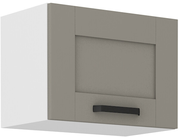 Horní skříňka nad digestoř Luna 50 GU-36 1F Barva korpusu: Bílá, Barva dvířek: Clay Grey