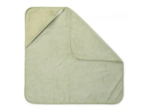 Little Dutch Osuška s kapucí 100x100 cm Pure Sage (TE50915039LD)