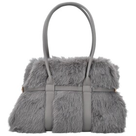 Módní dámská plyšová kabelka do ruky Pelaya, šedá