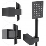 Erga Dual, podomítková sprchová souprava s dešťovou hlavicí 30x30 cm, i-BOX instalační systém, černá matná, ERG-YKA-BP.DUAL30-BLK