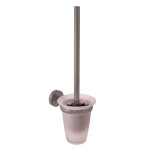 RAV Slezák - COLORADO - Koupelnový doplněk WC štětka, skleněná miska, Metal Grey - kartáčovaná COA0500MGK COA0500MGK