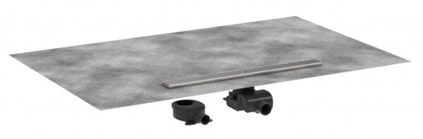 HANSGROHE - RainDrain Allround Sprchový žlab 90 cm, s roštem, kartáčovaná nerezová ocel 56188800