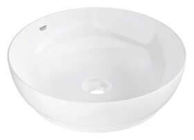GROHE - Essence Umyvadlo na desku, průměr 45 cm, bez přepadu, bez otvoru pro baterii, alpská bílá 103560SH00