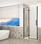 GELCO - TRINITY BLACK dveře do niky levé, 800 čiré sklo, GT1280CL-B GT1280CL-B