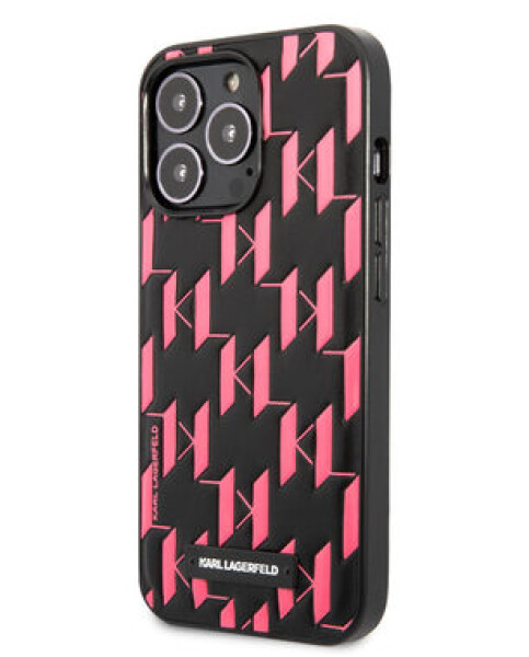 Pouzdro Karl Lagerfeld Monogram Plaque iPhone 13 Pro Max růžové