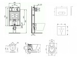 IDEAL STANDARD - ProSys Set předstěnové instalace, klozetu a sedátka Connect Air, tlačítka Oleas M1, Aquablade, SoftClose, chrom mat ProSys80M SP95