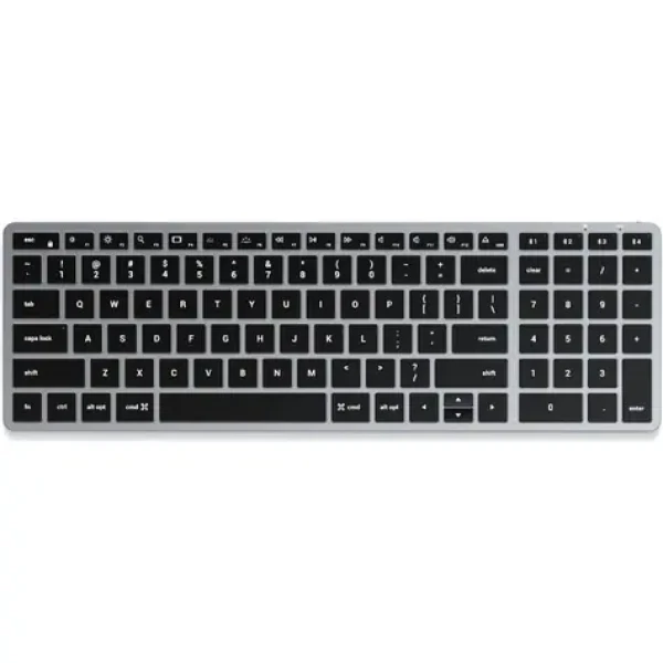 Satechi klávesnice Slim X2 šedá / bezdrátová klávesnice / Bluetooth / USB-C / podsvícená (ST-BTSX2M)