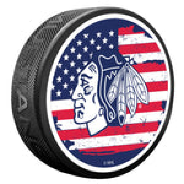 Mustang Puk Chicago Blackhawks NHL Patriot