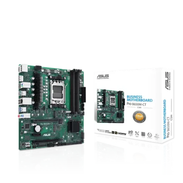 ASUS PRO B650M-CT-CSM / B650 / AM5 / 4x DDR5 / PCIEx16 / 1x GLAN / mATX (90MB1EC0-M0EAYC)