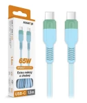 Aligator Datový kabel SoftPastels 3A 65W / USB-C/USB-C / modrý (DATKP75)