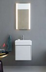 DURAVIT - DuraSquare Umývátko 45x35 cm, bez přepadu, s otvorem pro baterii, DuraCeram, WonderGliss, bílá 07324500711