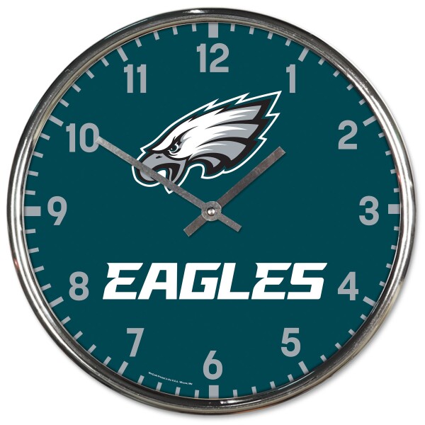 Hodiny Philadelphia Eagles NFL Chrome Team Design