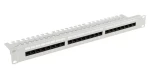 Lanberg 19" 24 portů / Patch panel / 1U / CAT5E / UTP / s organizérem (PPU5-1124-S)