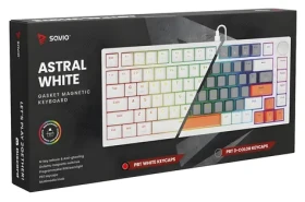 SAVIO ASTRAL White Jade / Herní klávesnice / TKL 75% / RGB / USB / US layout (ASTRAL WHITE JADE)