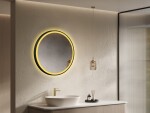 Zrcadlo se senzorem SAT Cool 60x60 cm černá SATZCO60CE SATZCO60CE