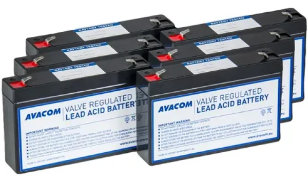 AVACOM AVA-RBP06-06070-KIT / Baterie pro UPS / Legrand Keor SPE R/T 1500 / VRLA / 6 ks / F1 (AVA-RBP06-06070-KIT)