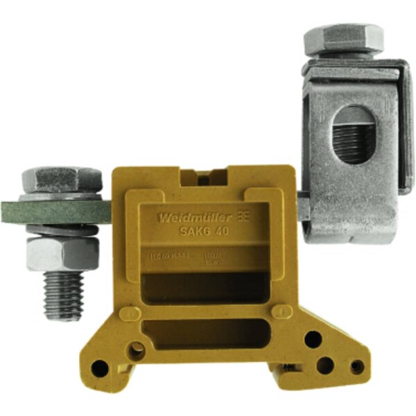 SAK Series, Feed-through terminal, Rated cross-section: 240 mm², Screw connection, Medium Yellow, Direct mounting SAKG 54/35 II 0638120000 středně žlutá