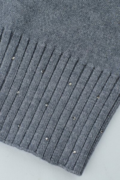 DÁMSKÁ ČEPICE S FLITRY Z MODALU CZ103 šedá 54-58