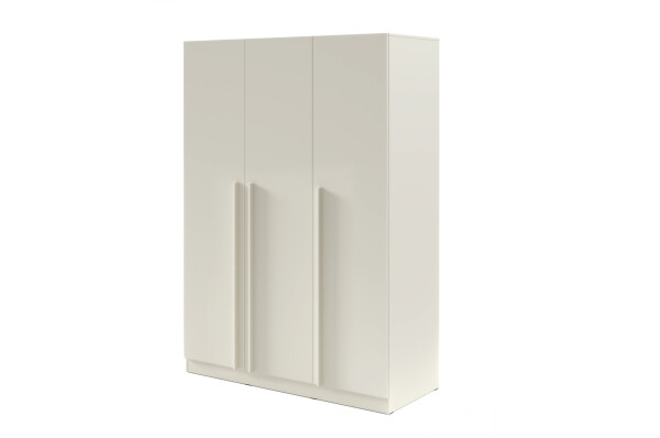 Šatní skříň Braga BR2 - Bez zásuvek Barva korpusu: Kašmír, Úchytky: Plastové - základní