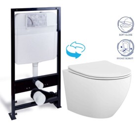 PRIM předstěnový instalační systém bez tlačítka+ WC CERSANIT DESSE VORTEX /VÍROVÉ SPLACH/ + SEDÁTKO PRIM_20/0026 X ES1