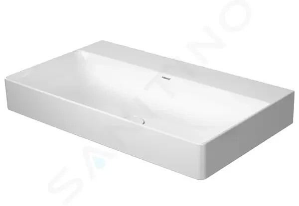 DURAVIT - DuraSquare Umyvadlo 800x470 mm, DuraCeram, alpská bílá 2353800070